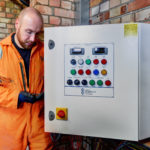 Welch Refrigeration engineer servicing refrigeration units at PG Rix Farms Ltd in Great Horkesley, Essex